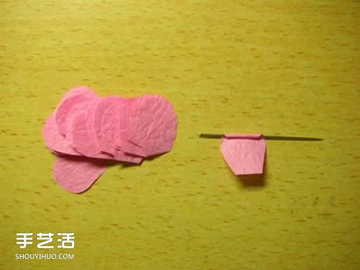 手揉紙玫瑰花的折法 簡易玫瑰花折紙圖解 -  rpnrmr.com