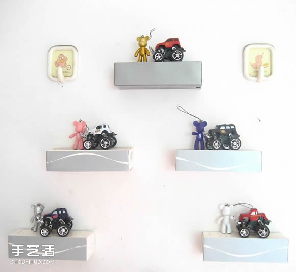 化妝品盒廢物利用DIY制作墻上擱板的方法 -  rpnrmr.com