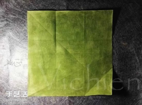 三生玫瑰花的折紙圖解 一張紙折出三朵玫瑰花 -  rpnrmr.com