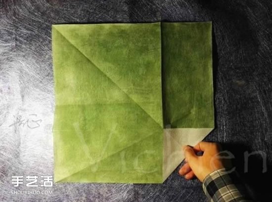 三生玫瑰花的折紙圖解 一張紙折出三朵玫瑰花 -  rpnrmr.com