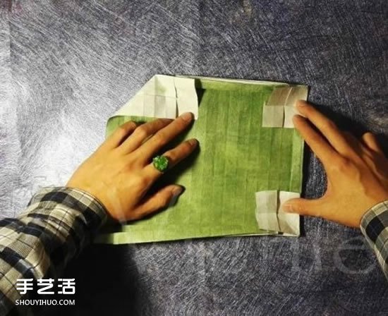 三生玫瑰花的折紙圖解 一張紙折出三朵玫瑰花 -  rpnrmr.com