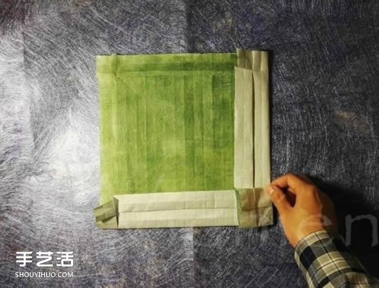 三生玫瑰花的折紙圖解 一張紙折出三朵玫瑰花 -  rpnrmr.com