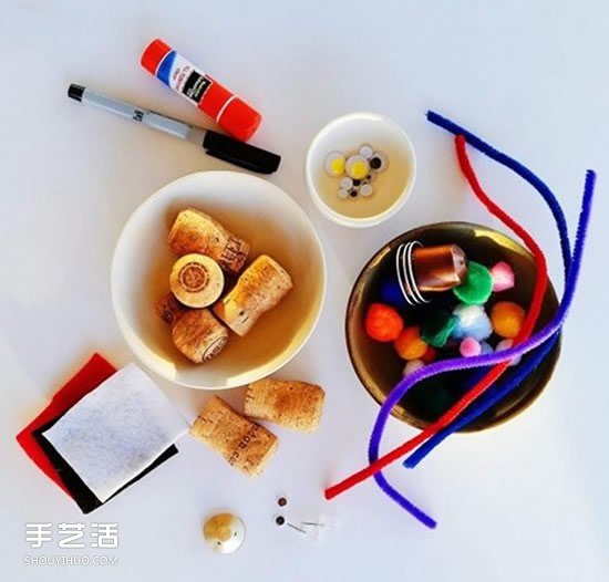 香檳塞手工制作人偶 簡(jiǎn)單軟木塞人偶DIY教程 -  rpnrmr.com