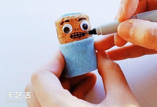 香檳塞手工制作人偶 簡(jiǎn)單軟木塞人偶DIY教程 -  rpnrmr.com