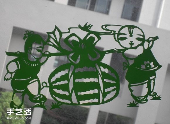 兒童窗花剪紙圖案欣賞 簡單春節(jié)窗花剪紙圖片 -  rpnrmr.com