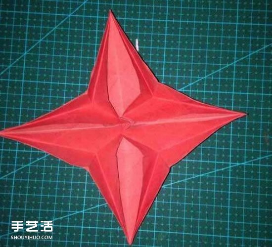 四個(gè)角的北極星折紙 北極星的折法圖解教程 -  rpnrmr.com