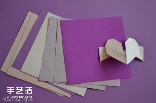 愛心花環(huán)折紙步驟圖解 用折紙愛心制作美麗花環(huán) -  rpnrmr.com