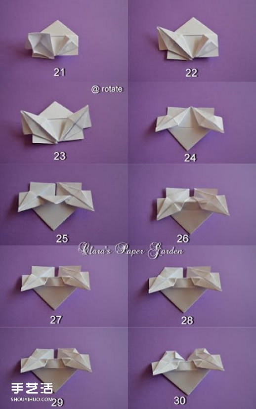 愛心花環(huán)折紙步驟圖解 用折紙愛心制作美麗花環(huán) -  rpnrmr.com