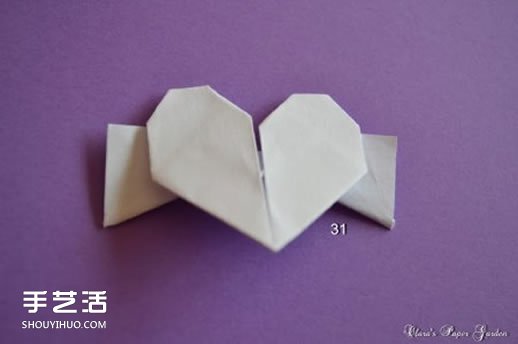 愛心花環(huán)折紙步驟圖解 用折紙愛心制作美麗花環(huán) -  rpnrmr.com