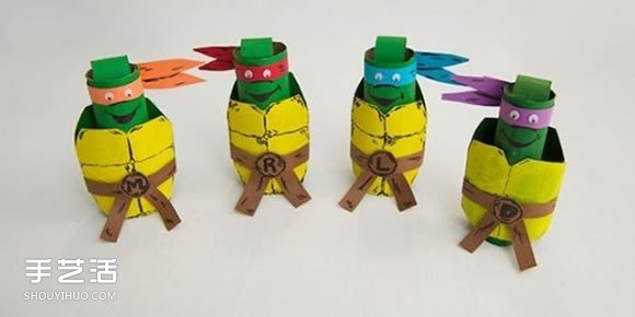 忍者神龜手偶玩具制作 卷紙筒手工制作忍者神龜 -  rpnrmr.com