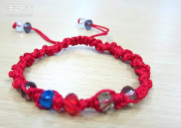 單向平結(jié)手鏈編法圖解 紅繩手鏈的編法用平結(jié) -  rpnrmr.com
