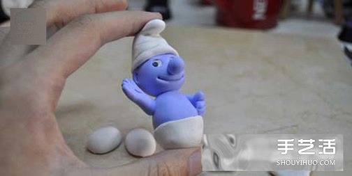 超輕粘土藍精靈制作圖解 手工藍精靈粘土教程 -  rpnrmr.com