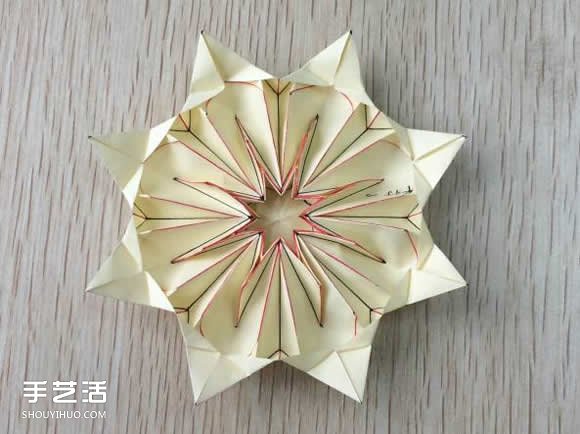 八瓣花的折法圖解教程 折紙八瓣花的過程步驟 -  rpnrmr.com