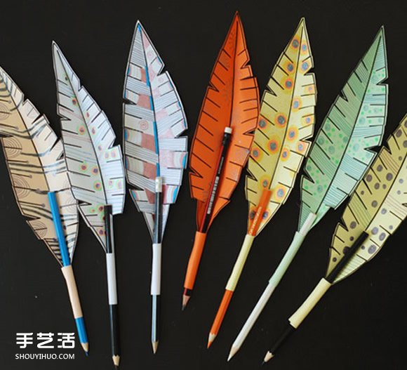 用紙做羽毛筆的方法圖解 幼兒羽毛筆手工制作 -  rpnrmr.com