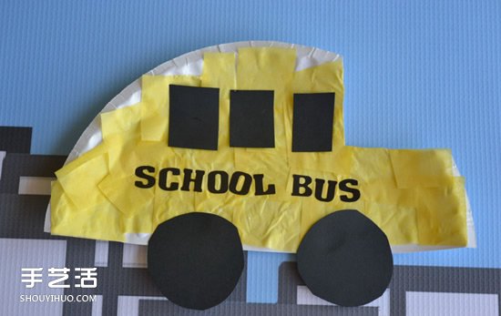 幼兒平面校車手工制作 廢物利用做校車的教程 -  rpnrmr.com
