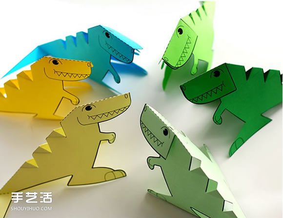 幼兒園手工剪紙恐龍 立體恐龍剪紙的制作方法 -  rpnrmr.com