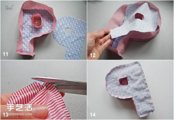 創(chuàng)意字母抱枕DIY教程 手工布藝英文字母抱枕 -  rpnrmr.com