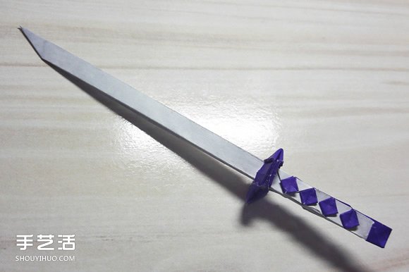 怎么折紙武士刀圖解教程 紙武士刀的折法步驟 -  rpnrmr.com