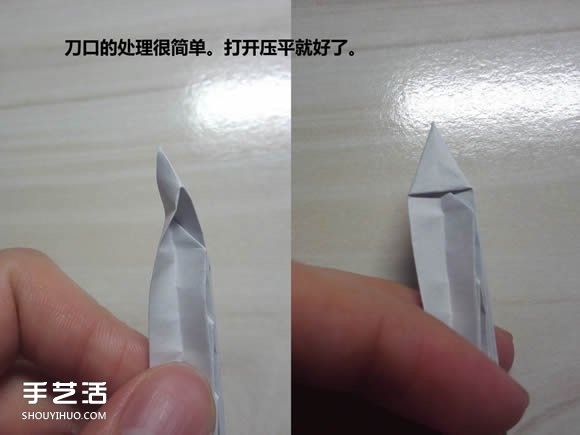 怎么折紙武士刀圖解教程 紙武士刀的折法步驟 -  rpnrmr.com