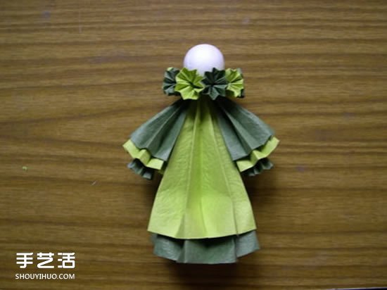 折紙娃娃的制作方法 穿裙子娃娃的折法圖解 -  rpnrmr.com