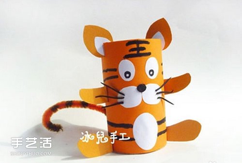 幼兒園老虎手工制作教程 卷紙筒老虎怎么做圖解 -  rpnrmr.com