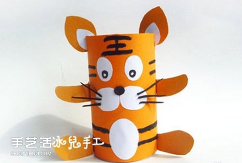 幼兒園老虎手工制作教程 卷紙筒老虎怎么做圖解 -  rpnrmr.com