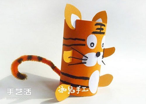 幼兒園老虎手工制作教程 卷紙筒老虎怎么做圖解 -  rpnrmr.com