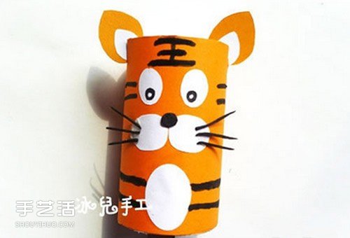 幼兒園老虎手工制作教程 卷紙筒老虎怎么做圖解 -  rpnrmr.com