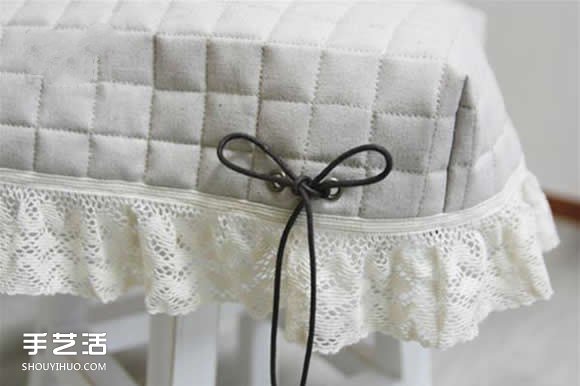 梳妝臺(tái)椅凳改造DIY 上漆再做個(gè)椅子套超完美 -  rpnrmr.com
