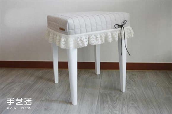 梳妝臺(tái)椅凳改造DIY 上漆再做個(gè)椅子套超完美 -  rpnrmr.com