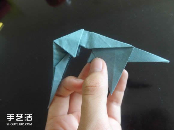 西方龍折紙教程圖解 折紙帶翅膀龍的方法步驟 -  rpnrmr.com