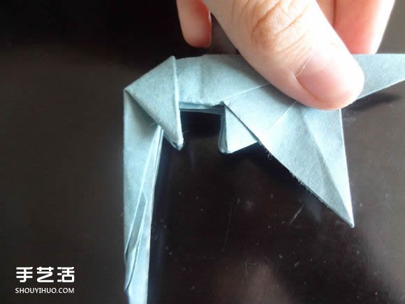 西方龍折紙教程圖解 折紙帶翅膀龍的方法步驟 -  rpnrmr.com