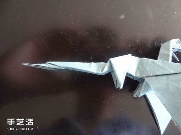 西方龍折紙教程圖解 折紙帶翅膀龍的方法步驟 -  rpnrmr.com