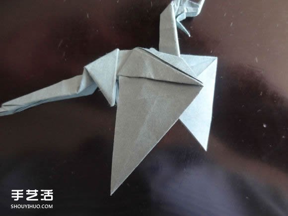 西方龍折紙教程圖解 折紙帶翅膀龍的方法步驟 -  rpnrmr.com