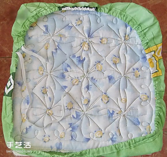 風(fēng)車圖案凳子墊子制作方法 拼布風(fēng)凳子墊子DIY -  rpnrmr.com