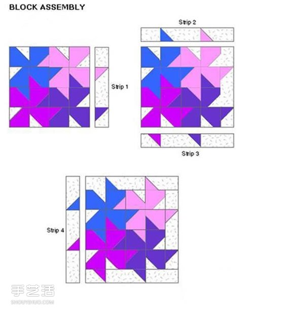 風(fēng)車圖案凳子墊子制作方法 拼布風(fēng)凳子墊子DIY -  rpnrmr.com