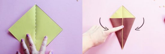 兒童冰激凌折紙方法 簡(jiǎn)單可愛(ài)冰激凌折法圖解 -  rpnrmr.com