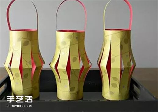 兒童卡紙燈籠制作方法 卡紙花燈怎么做圖解 -  rpnrmr.com