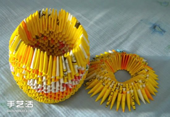 三角插筆筒步驟圖解 三角插菠蘿筆筒的具體插法 -  rpnrmr.com