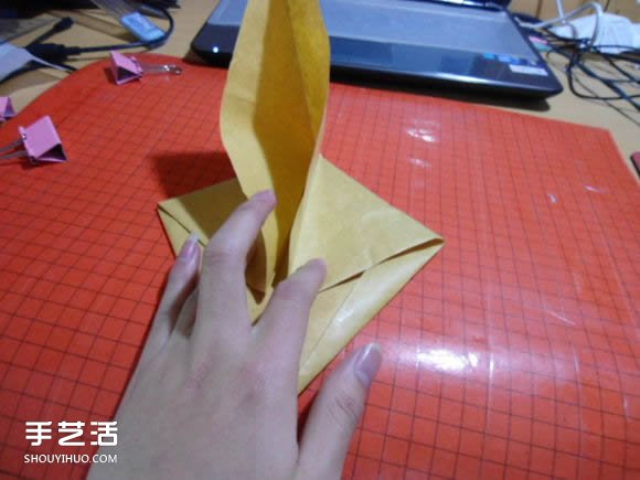 帶翅膀惡魔之心折紙圖解 怎么折惡魔之心教程 -  rpnrmr.com