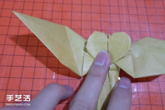 帶翅膀惡魔之心折紙圖解 怎么折惡魔之心教程 -  rpnrmr.com