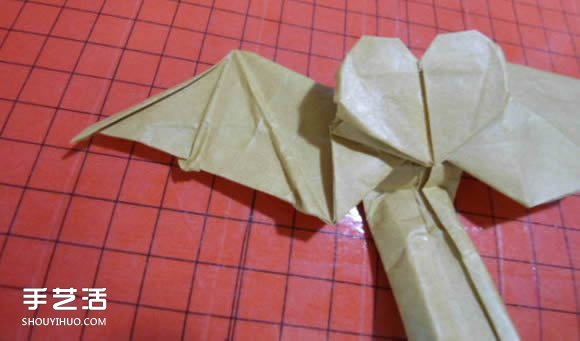 帶翅膀惡魔之心折紙圖解 怎么折惡魔之心教程 -  rpnrmr.com