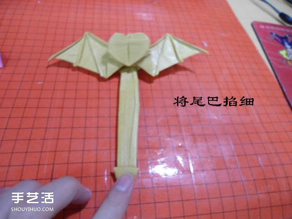 帶翅膀惡魔之心折紙圖解 怎么折惡魔之心教程 -  rpnrmr.com