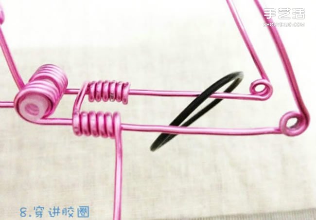鋁線DIY手工制作漂亮的粉紅自行車 -  rpnrmr.com