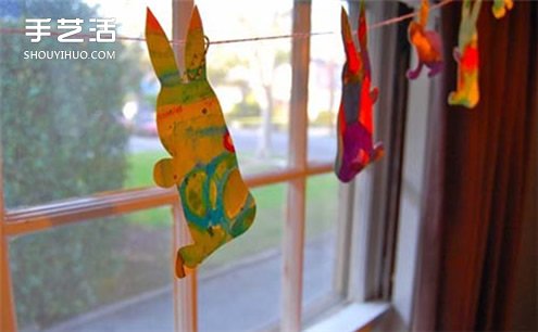 復活節(jié)/中秋節(jié)布置：幼兒園教室兔子掛飾制作 -  rpnrmr.com