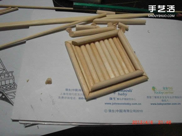 筷子和竹簽制作埃菲爾鐵塔模型的詳細(xì)圖解教程 -  rpnrmr.com