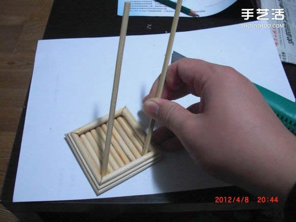 筷子和竹簽制作埃菲爾鐵塔模型的詳細(xì)圖解教程 -  rpnrmr.com