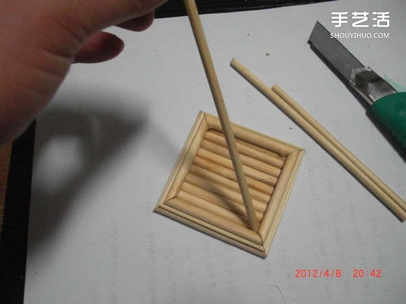 筷子和竹簽制作埃菲爾鐵塔模型的詳細(xì)圖解教程 -  rpnrmr.com