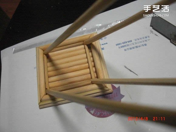 筷子和竹簽制作埃菲爾鐵塔模型的詳細(xì)圖解教程 -  rpnrmr.com