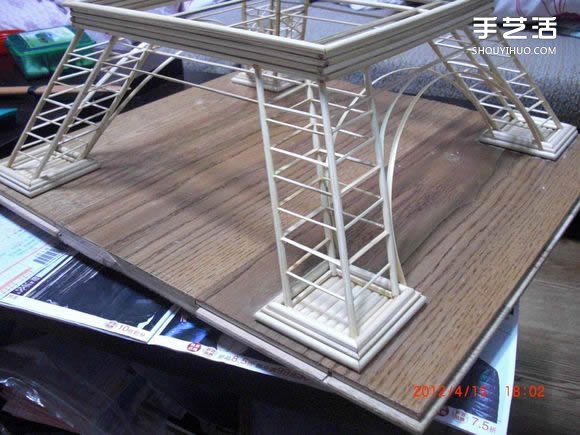 筷子和竹簽制作埃菲爾鐵塔模型的詳細(xì)圖解教程 -  rpnrmr.com
